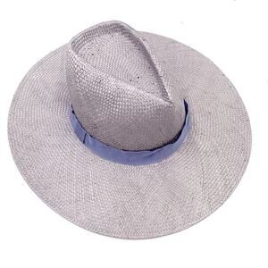 Eugenia Kim Harlow Straw Hat Fedora‎ Lavender PurpleWide Brim Women's One Size